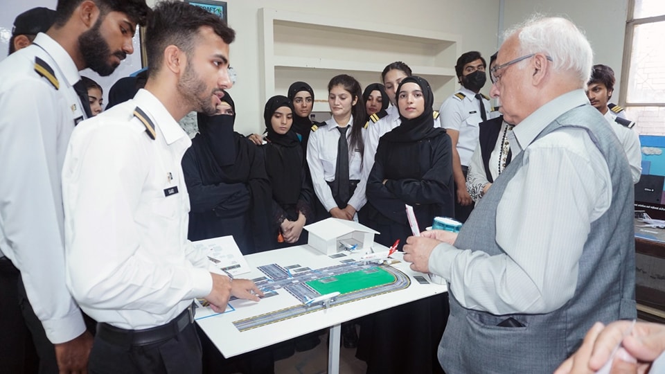 The Department of Aviation organized a project exhibition
